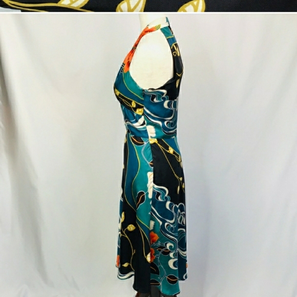 Laundry by Shelli Segal Dress Silk Floral Size 4 - Picture 5 of 5